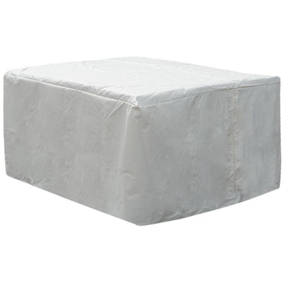 Beliani Puutarhakalusteiden Suojus Valkoinen PVC Päällystetty Polyester - Puutarhakalusteiden Suojus Beliani Puutarhakalusteiden Suojus Valkoinen PVC Päällystetty Polyester - Puutarhakalusteiden Suojus