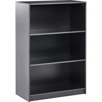 Beliani Kirjahylly 3-tasoinen ZEHNA 117 cm Musta Beliani Kirjahylly 3-tasoinen ZEHNA 117 cm Musta