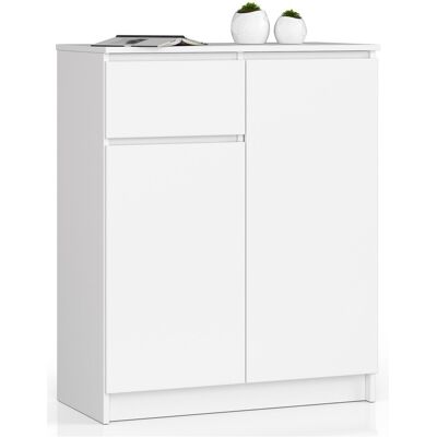 Akord Lipasto 2 Ovet 1 Laatikko Valkoinen 80x40x99 Akord Lipasto 2 Ovet 1 Laatikko Valkoinen 80x40x99