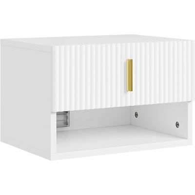 SoBuy Sivupöytä seinään kiinnitettävä valkoinen 40.0x30.0x26.0 cm FBT176-E-W SoBuy Sivupöytä seinään kiinnitettävä valkoinen 40.0x30.0x26.0 cm FBT176-E-W