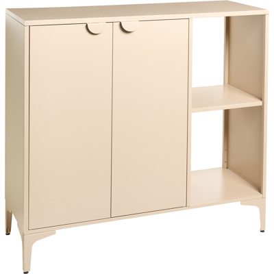 Beliani Senkki 2 ovella ARDURA Metalli Beige Beliani Senkki 2 ovella ARDURA Metalli Beige