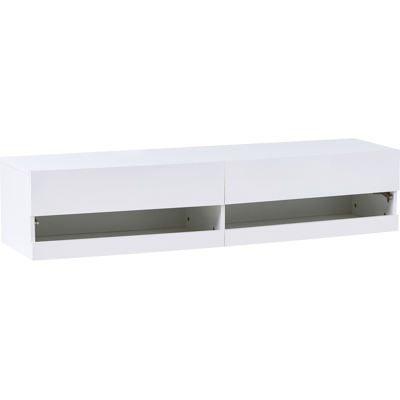 Beliani TV-taso LED-valolla EDMONTON Valkoinen Beliani TV-taso LED-valolla EDMONTON Valkoinen