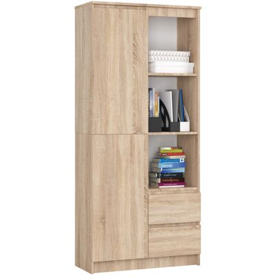 Akord Avohylly Sonoma-tammi 80x35x180 Akord Avohylly Sonoma-tammi 80x35x180