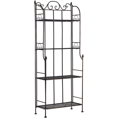 Beliani Hyllykkö ISERNIA 61 cm 155 cm Metalli Musta Beliani Hyllykkö ISERNIA 61 cm 155 cm Metalli Musta
