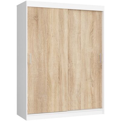 Akord Liukuovi Kaappi Mono Valkoinen/Sonoma-tammi 150x60x200 Akord Liukuovi Kaappi Mono Valkoinen/Sonoma-tammi 150x60x200