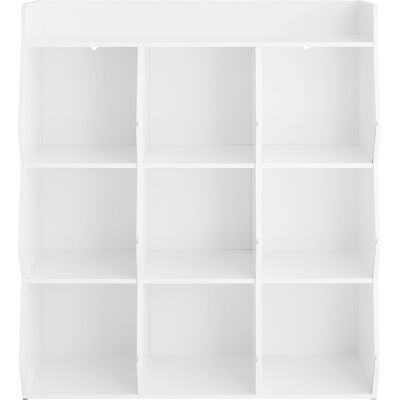 SoBuy Lastenkirjahylly 9-osastoa 95x34x105 cm valkoinen KMB120-W SoBuy Lastenkirjahylly 9-osastoa 95x34x105 cm valkoinen KMB120-W