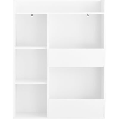 SoBuy Lastenkirjahylly 5 lokeroa 80x34x104 cm valkoinen KMB55-K-W SoBuy Lastenkirjahylly 5 lokeroa 80x34x104 cm valkoinen KMB55-K-W