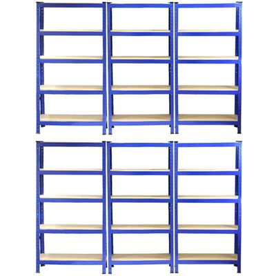 Monster Racking T-Rax -hyllykkö, sininen, leveys 75 cm, syvyys 30 cm, 6 kpl setti Monster Racking T-Rax -hyllykkö, sininen, leveys 75 cm, syvyys 30 cm, 6 kpl setti