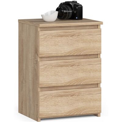 Akord Yöpöytä 1 laatikko Sonoma-tammi, moderni tyyli 40x35x57 Akord Yöpöytä 1 laatikko Sonoma-tammi, moderni tyyli 40x35x57