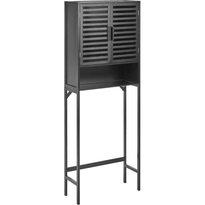 Beliani Kylpyhuonekaappi OKARCHE 63 cm Bambu Musta Beliani Kylpyhuonekaappi OKARCHE 63 cm Bambu Musta