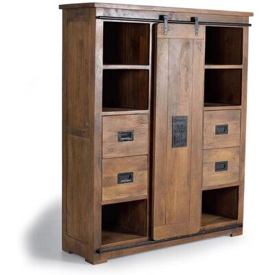 Giner y Colomer mangófa wood sivupöytä - Luonnollinen & Musta - 170x45x140 Giner y Colomer mangófa wood sivupöytä - Luonnollinen & Musta - 170x45x140