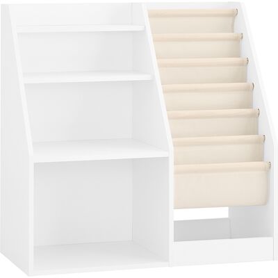 SoBuy Montessori-kirjahylly 3-hyllyinen valkoinen puu 80x40x80 cm KMB119-W SoBuy Montessori-kirjahylly 3-hyllyinen valkoinen puu 80x40x80 cm KMB119-W