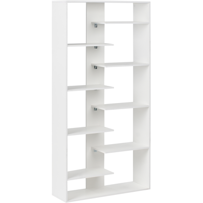 Beliani Kirjahylly 8 tasoa FONTAS 180 cm Valkoinen Beliani Kirjahylly 8 tasoa FONTAS 180 cm Valkoinen