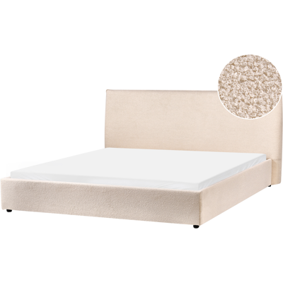 Beliani Sänky buklee LAVAUR 180 x 200 cm Beige Beliani Sänky buklee LAVAUR 180 x 200 cm Beige