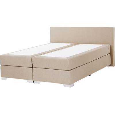 Beliani Jenkkisänky kangas PRESIDENT 160 x 200 cm Beige Beliani Jenkkisänky kangas PRESIDENT 160 x 200 cm Beige