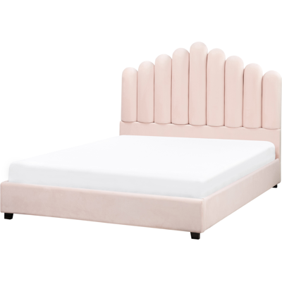 Beliani Vincennes Samettipäällinen Rosa Kaksinkertainen Sängy - Sängi Beliani Vincennes Samettipäällinen Rosa Kaksinkertainen Sängy - Sängi