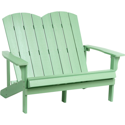 Beliani Puutarhapenkki ADIRONDACK 125 cm Vaaleanvihreä Beliani Puutarhapenkki ADIRONDACK 125 cm Vaaleanvihreä
