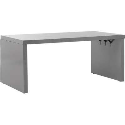 Beliani - Puutarhapöytä TARANTO - Harmaa Betoni - 180x90 cm - U-muoto - Vedenkestävä - 6 istumapaikkaa Beliani - Puutarhapöytä TARANTO - Harmaa Betoni - 180x90 cm - U-muoto - Vedenkestävä - 6 istumapaikkaa