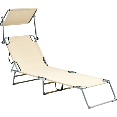 Beliani Aurinkotuoli FOLIGNO metalli Beige Beliani Aurinkotuoli FOLIGNO metalli Beige