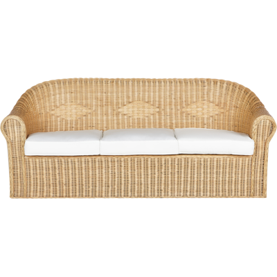 Beliani Puutarhakalusto Boho Rattan 3-istuttava Beliani Puutarhakalusto Boho Rattan 3-istuttava