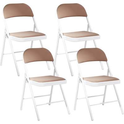 Beliani Taittotuolisetti 4 kpl SPARKS Beige Beliani Taittotuolisetti 4 kpl SPARKS Beige