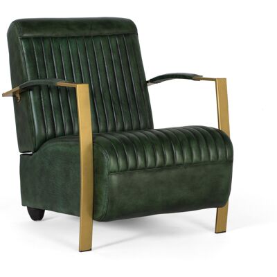 GINER Y COLOMER - Poltrona - Green leather GINER Y COLOMER - Poltrona - Green leather