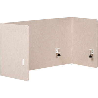 Beliani Työpöydän väliseinä SOLOA Beige Beliani Työpöydän väliseinä SOLOA Beige