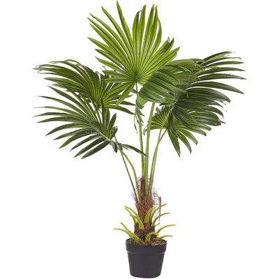 Beliani Tekokasvi FAN PALM 100 cm Vihreä Beliani Tekokasvi FAN PALM 100 cm Vihreä