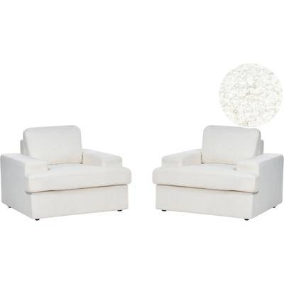 Beliani Nojatuoli Off-White ALLA - Nojatuoli, Bouclé, Klassinen Beliani Nojatuoli Off-White ALLA - Nojatuoli, Bouclé, Klassinen