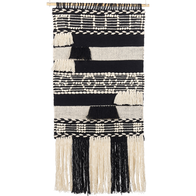 Beliani Seinän koriste - Geometrinen puuvillainen boho 145x56cm Beliani Seinän koriste - Geometrinen puuvillainen boho 145x56cm