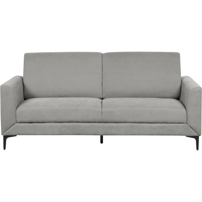 Beliani Harmaat Polyester 3-hengen Sohva - Sohva Beliani Harmaat Polyester 3-hengen Sohva - Sohva