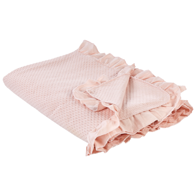 Beliani Pastel Pink Puuvillapeite - Peite Beliani Pastel Pink Puuvillapeite - Peite
