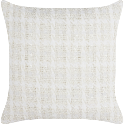 Beige ruudullinen tyyny - 45x45cm - Neliön muotoinen koristepäällinen Beige ruudullinen tyyny - 45x45cm - Neliön muotoinen koristepäällinen