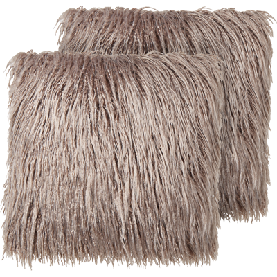 Beliani Set 2 Tyynyä Faux Fur -tyyny 45 x 45 cm - Throw Pillows Beliani Set 2 Tyynyä Faux Fur -tyyny 45 x 45 cm - Throw Pillows