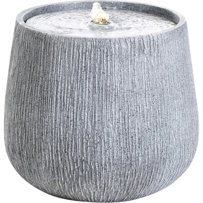 Beliani Vesiaihe LED-valo CASCATA Harmaa Beliani Vesiaihe LED-valo CASCATA Harmaa