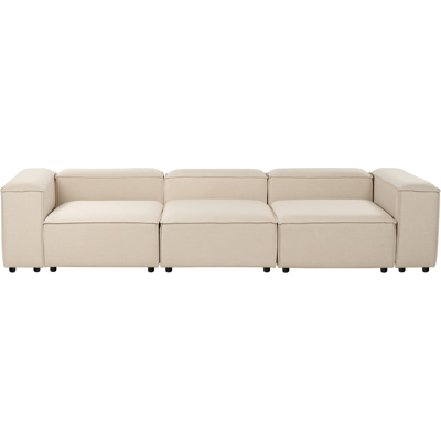Beliani Moduulisohva 3-istuttava ARDAL kangas Beige Beliani Moduulisohva 3-istuttava ARDAL kangas Beige
