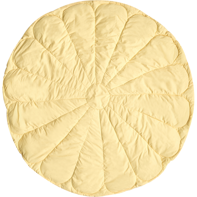 Beliani Leikkimatto ELIZJUM 110 x 110 cm Puuvilla Keltainen Beliani Leikkimatto ELIZJUM 110 x 110 cm Puuvilla Keltainen
