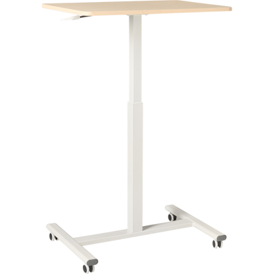 Beliani Manuaalisesti säädettävä kannettavan jalusta ACADEMIA Vaaleanruskea/valkoinen 65 cm 48 cm Beliani Manuaalisesti säädettävä kannettavan jalusta ACADEMIA Vaaleanruskea/valkoinen 65 cm 48 cm