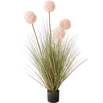 Beliani Tekokasvi SNOWBALL BUSH 120 cm Vaaleanpunainen Beliani Tekokasvi SNOWBALL BUSH 120 cm Vaaleanpunainen