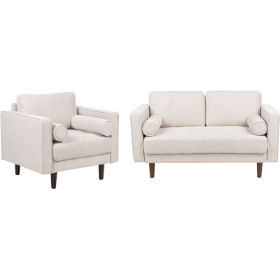 Beliani Sohvaryhmä - Retro-tyyli - 3-istuttava - Beige Beliani Sohvaryhmä - Retro-tyyli - 3-istuttava - Beige