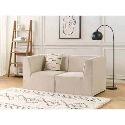 Beliani Modulaarinen 2-paikkainen Sohva Beige - Sohva Beliani Modulaarinen 2-paikkainen Sohva Beige - Sohva