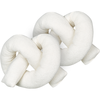 Beliani 2 tyynyn setti Off-White - Tyynyt Beliani 2 tyynyn setti Off-White - Tyynyt
