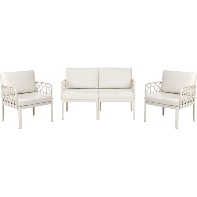 BELIANI Puutarhakalustesetti Eriche Beige - Ulkokalusteet BELIANI Puutarhakalustesetti Eriche Beige - Ulkokalusteet