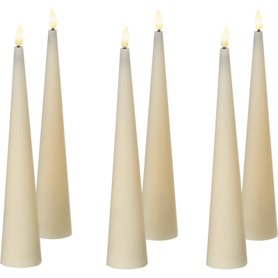 Beliani LED-kynttiläsetti 6 kpl AURUM 28 cm Luonnonvalkoinen Beliani LED-kynttiläsetti 6 kpl AURUM 28 cm Luonnonvalkoinen