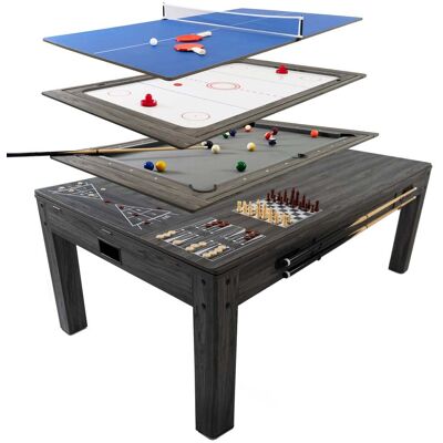 Monstershop 7-in-1 pelipöytä - harmaa Monstershop 7-in-1 pelipöytä - harmaa