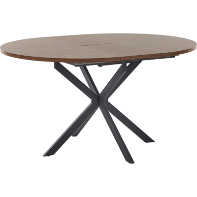 Beliani Jatkettava ruokapöytä FRIONA Tummanruskea 110/140 cm 110 cm Beliani Jatkettava ruokapöytä FRIONA Tummanruskea 110/140 cm 110 cm