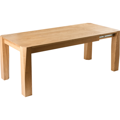 Beliani Jatkettava ruokapöytä MISSION Vaalea saarniviilu 160/200 cm 90 cm Beliani Jatkettava ruokapöytä MISSION Vaalea saarniviilu 160/200 cm 90 cm