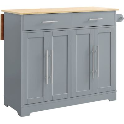 SoBuy Keittiövaunu 2 kpl setti taitettava pöytä harmaa 107x69x91 cm FKW129-HG SoBuy Keittiövaunu 2 kpl setti taitettava pöytä harmaa 107x69x91 cm FKW129-HG