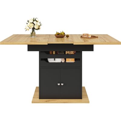SINGULARITY Jatkettava ruokapöytä, 110-140 cm, 2 laatikkoa, säilytyskaappi SINGULARITY Jatkettava ruokapöytä, 110-140 cm, 2 laatikkoa, säilytyskaappi