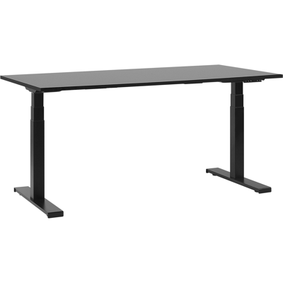Beliani Sähkösäädettävä työpöytä DESTIN II Musta 160 cm 72 cm Beliani Sähkösäädettävä työpöytä DESTIN II Musta 160 cm 72 cm